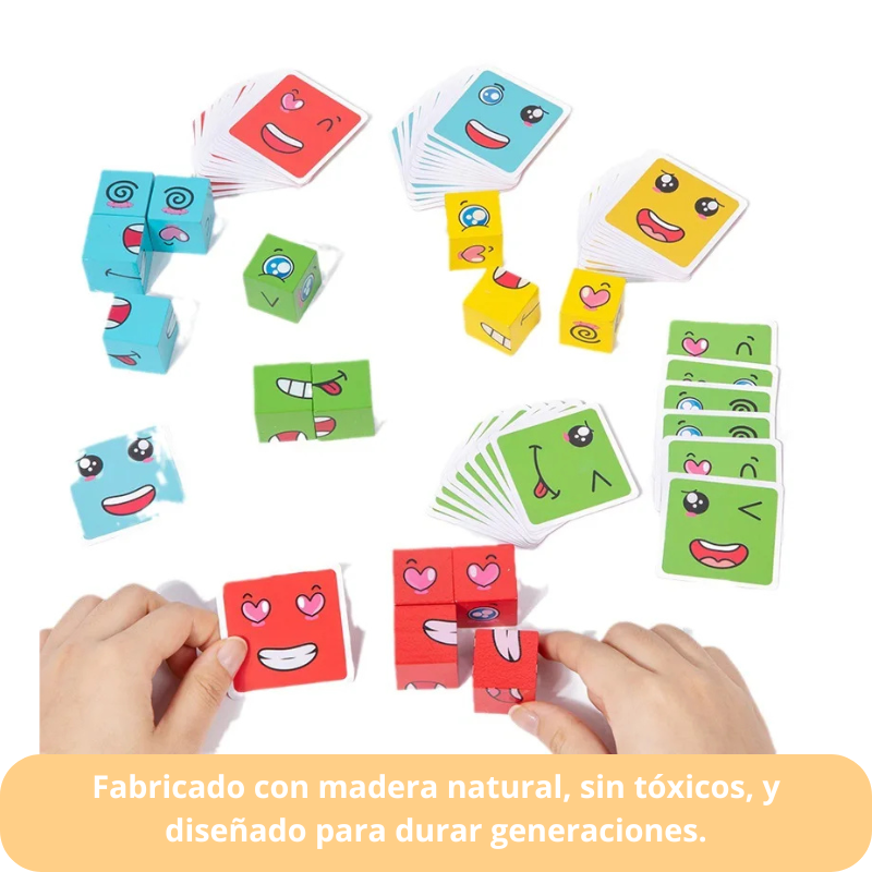 Puzzle Bloques de Madera con expresión