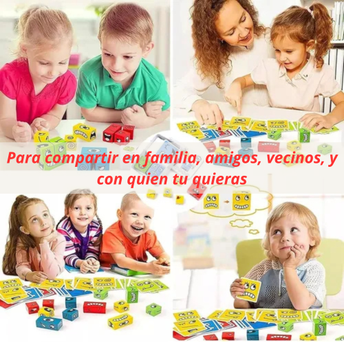 Puzzle Bloques de Madera con expresión